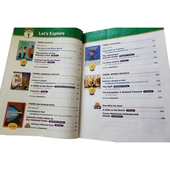 TREASURES Reading/language Arts 4th Grad Education School Book - Picture 4 of 12